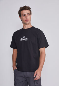 Polera Hombre Sol Negro Sioux